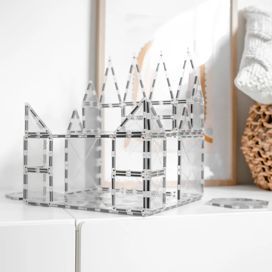 Base Plate - magnetplader 2 stk. - clear Magnetlegesæt