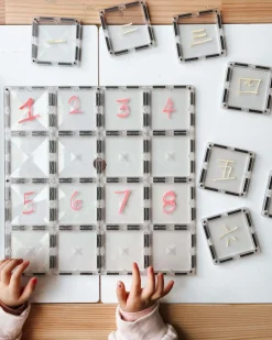 Base Plate - magnetplader 2 stk. - clear Magnetlegesæt