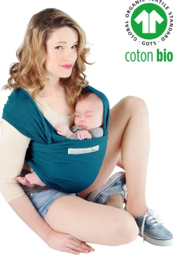 Clearance Basic økologisk strækvikle blå Bæreseler & Vikler