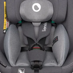 New Bastiaan one i-size - grey stone Autostole 40-150 Cm (0-12 År)|Autostole Med Integreret Baser