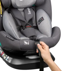 New Bastiaan one i-size - grey stone Autostole 40-150 Cm (0-12 År)|Autostole Med Integreret Baser