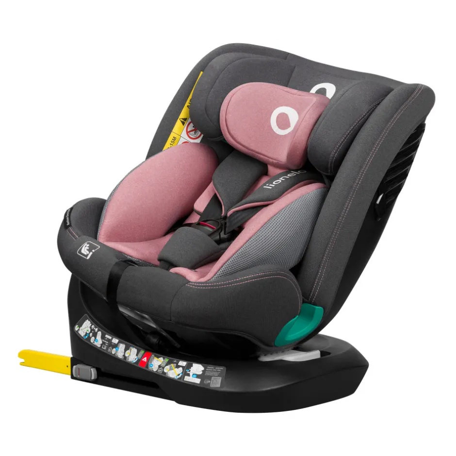 Bastiaan one i-size - pink rose Autostole Med Integreret Baser|Autostole 40-150 Cm (0-12 År)