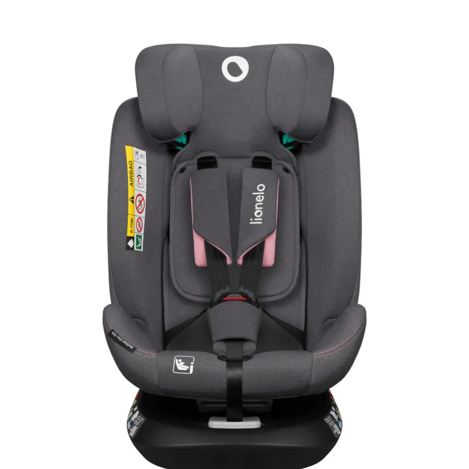 Bastiaan one i-size - pink rose Autostole Med Integreret Baser|Autostole 40-150 Cm (0-12 År)