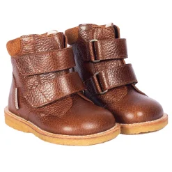 Hot Begynder Tex Støvle Med Velcro - COGNAC Vinterstøvler