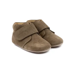New Begynder velcro season - Kakhi suede Hjemmesko