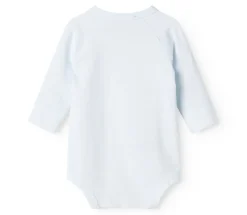 Outlet Belita Slå-om-body - Light blue Bodystocking M. Skrålukning