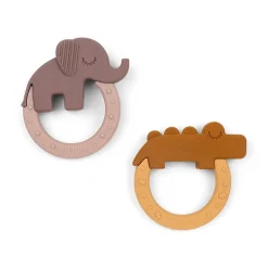 Sale Biderangle 2 stk Deer friends Mustard/Pudder Bideringe & Rangler