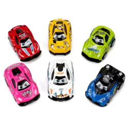 Outlet Bil med dobbelt pull back, 6 ass. Farver Legetøjsbiler