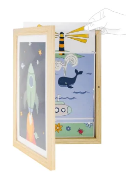 Best Billedramme til tegninger - A4 - Wood Børn Rammer