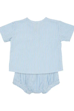 Bæk og bølge baby set - SKY BLUE Shortssæt