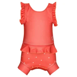 Clearance Blebadedragt - Neopren - Frill - Berry - Dots - BERRY Badedragter & Bikinier