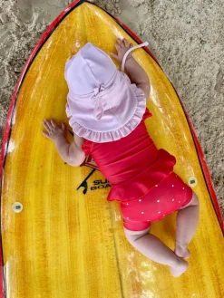 Clearance Blebadedragt - Neopren - Frill - Berry - Dots - BERRY Badedragter & Bikinier