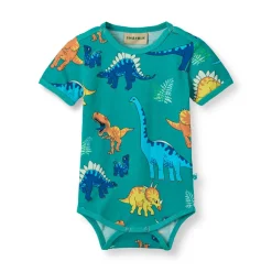 Clearance Body kortærmer - Teal Bodystocking Kortærmet