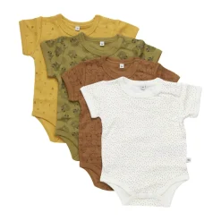 New Body Kortærmet Med Print 4-Pak - 384 Multipack|Bodystocking Kortærmet