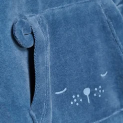 New Body langærmet m.velour romper - Blue Fushion Bodysæt|Heldragter M. Fod