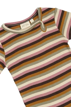 Sale Body ls striber - Nostalgic Rose Multi Stripe Bodystocking Langærmet