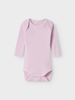 Outlet Body 5p ls solid rib - WINSOME Multipack|Bodystocking Langærmet