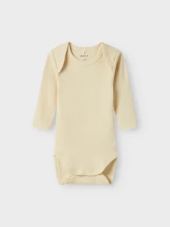 Outlet Body 5p ls solid rib - WINSOME Multipack|Bodystocking Langærmet