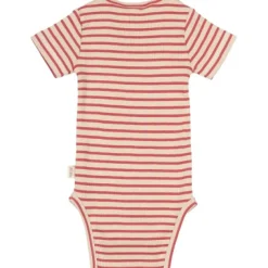 Best Body SS Striper - BERRYWHITE Bodystocking Kortærmet