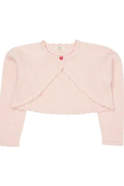 New Bolero m. hjerter - SOFT PINK Cardigans, Veste & Trøjer