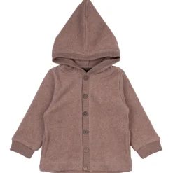 Hot Bomuld Fleece Cardigan med hætte - BURLWOODME Softshell & Fleece