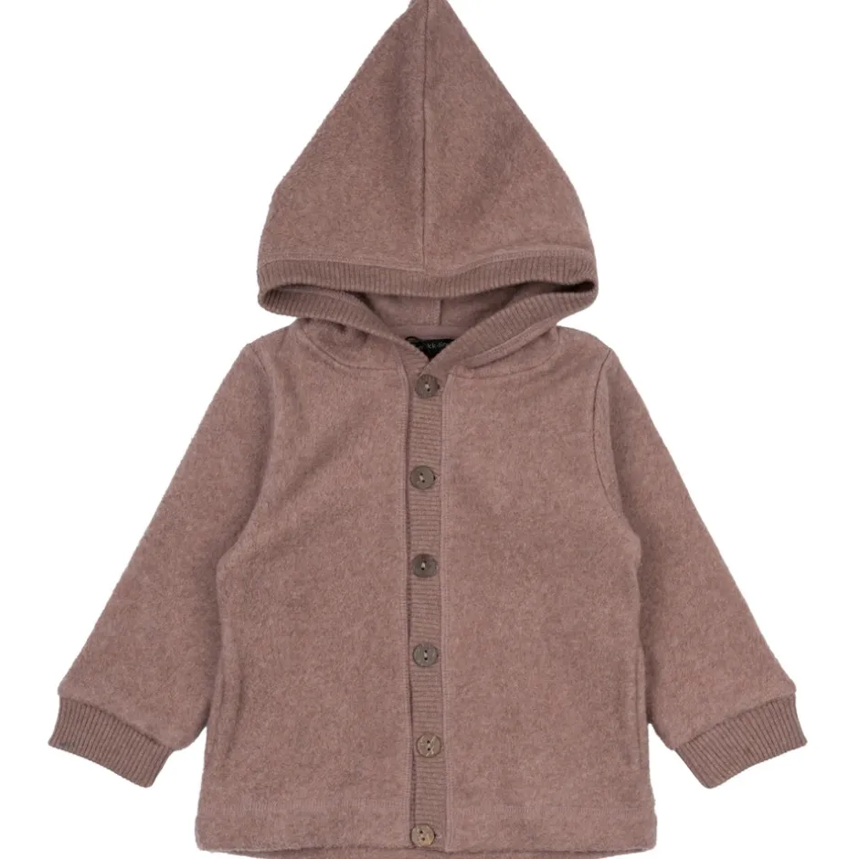 Hot Bomuld Fleece Cardigan med hætte - BURLWOODME Softshell & Fleece