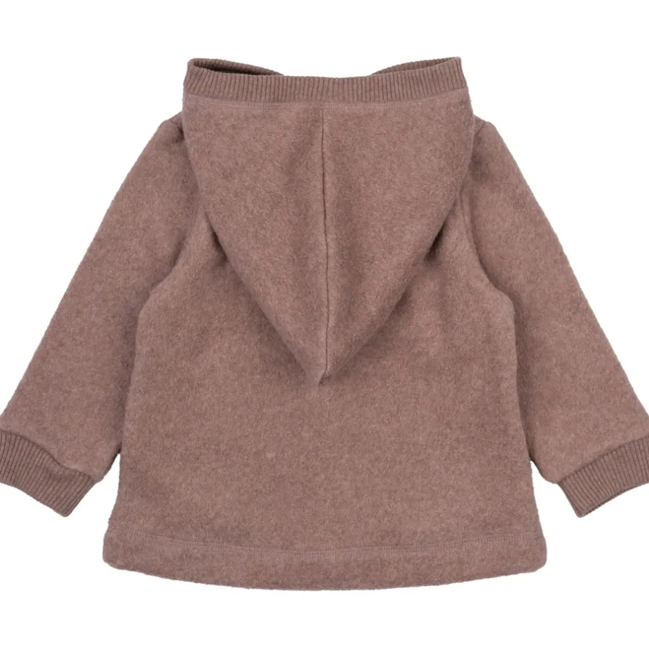 Hot Bomuld Fleece Cardigan med hætte - BURLWOODME Softshell & Fleece