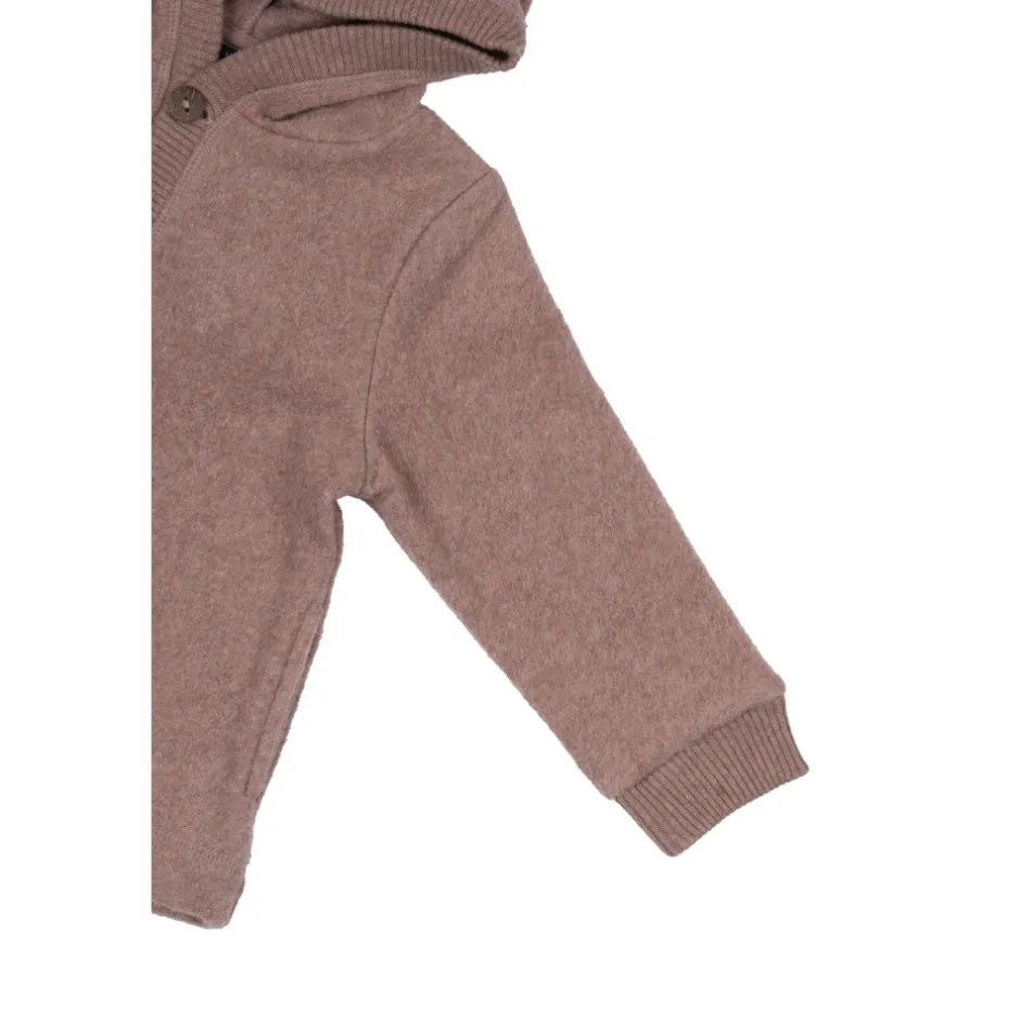 Hot Bomuld Fleece Cardigan med hætte - BURLWOODME Softshell & Fleece