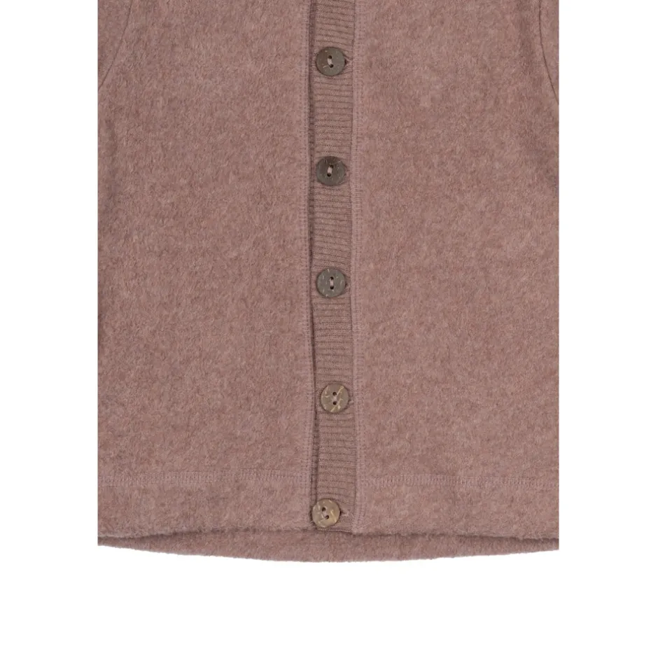 Hot Bomuld Fleece Cardigan med hætte - BURLWOODME Softshell & Fleece