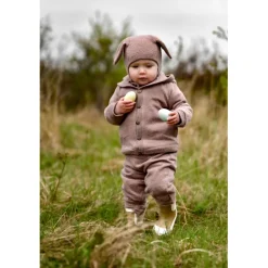 Hot Bomuld Fleece Cardigan med hætte - BURLWOODME Softshell & Fleece