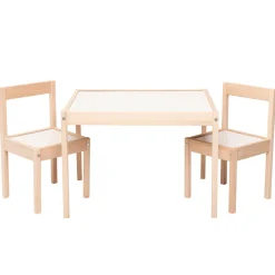 Best Bord- og stolesæt - hvid/natur Børn Børneborde & Stole