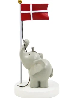 New Bordpynt, flag med elefant og mus 13 cm Børn Fødselsdagstoge