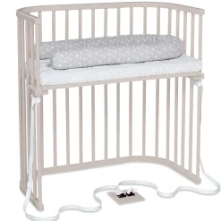 Sale Boxspring bedside crib - beige Børn Side By Side Senge