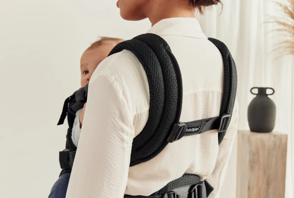 Clearance Bæresele Harmony - 3D-mesh, Sort Bæreseler & Vikler