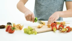 Børnekokkeknivsæt - grøn/blå Bestik