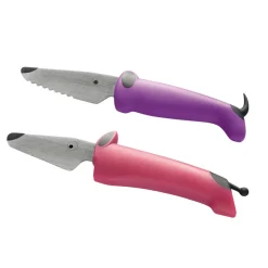 Børnekokkeknivsæt - pink/lilla Bestik