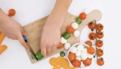 Børnekokkeknivsæt - pink/lilla Bestik