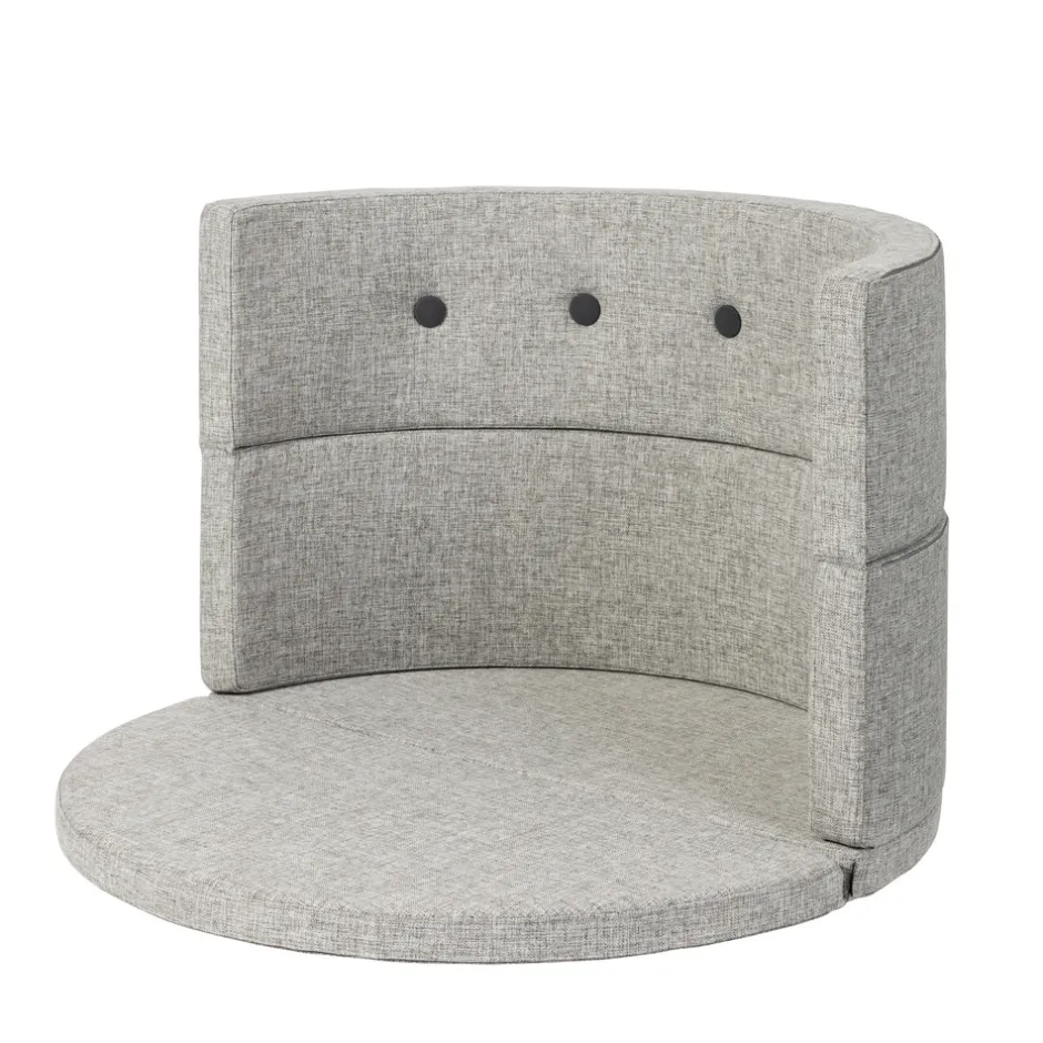 New Børnesofa cirkel - lysegrå/mørkegrå knap Børn Tumlemøbler
