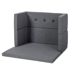 Sale Børnesofa, firkantet - mørkegrå/sortgrå knap Børn Tumlemøbler