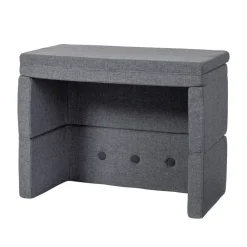 Sale Børnesofa, firkantet - mørkegrå/sortgrå knap Børn Tumlemøbler