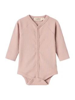 Best Bruno Langærmet Body - Faded rose Bodystocking Langærmet