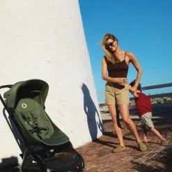 Outlet Butterfly 2 complete - Black/Desert Taupe Klapvogne Med Flade Sæder|Rejseklapvogne