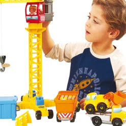 Online Byggeplads m/kran + køretøjer & figurer Legetøjsbiler