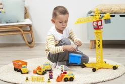 Online Byggeplads m/kran + køretøjer & figurer Legetøjsbiler