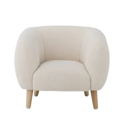 Clearance Cade Loungestol, Hvid, Polyester Børn Børneborde & Stole