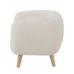 Clearance Cade Loungestol, Hvid, Polyester Børn Børneborde & Stole