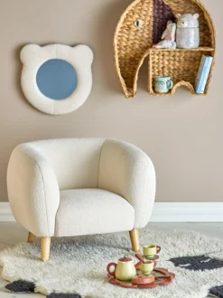 Clearance Cade Loungestol, Hvid, Polyester Børn Børneborde & Stole