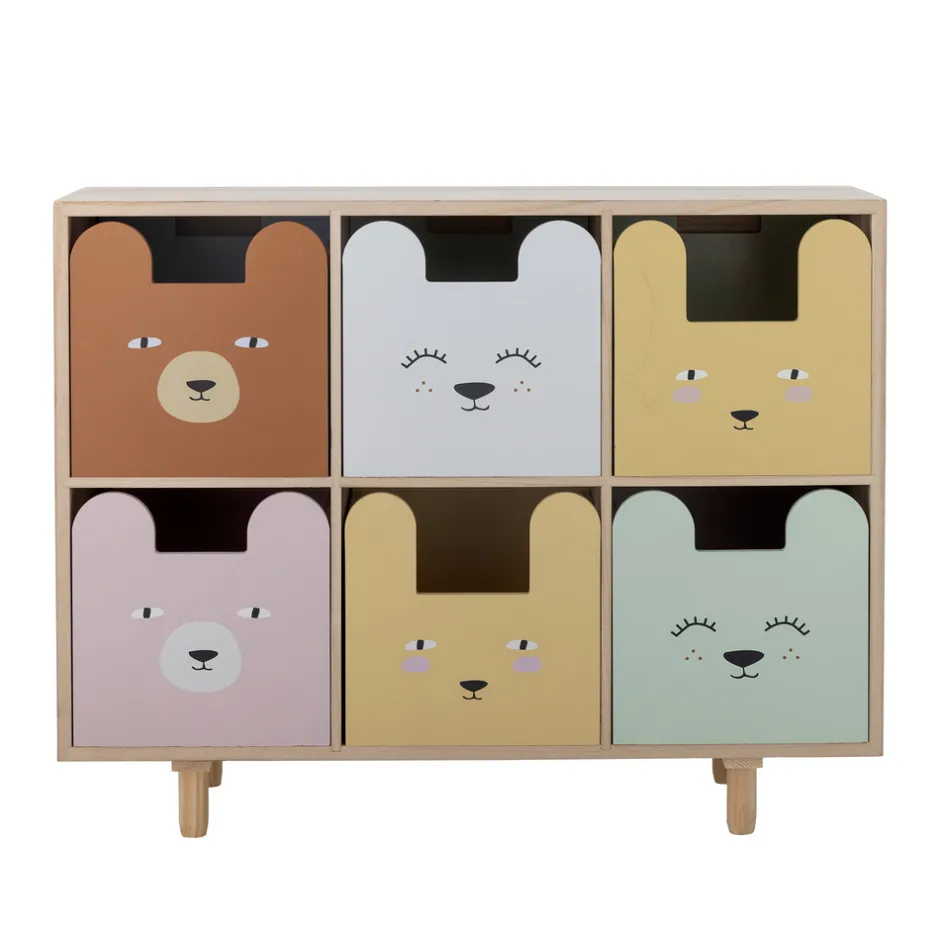 Discount Calle Bogreol m/skuffer, Natur, Kejsertræ Børn Reoler