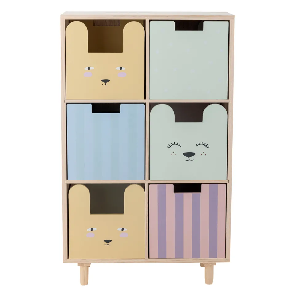 Discount Calle Bogreol m/skuffer, Natur, Kejsertræ Børn Reoler