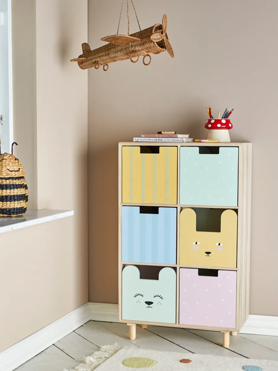 Discount Calle Bogreol m/skuffer, Natur, Kejsertræ Børn Reoler